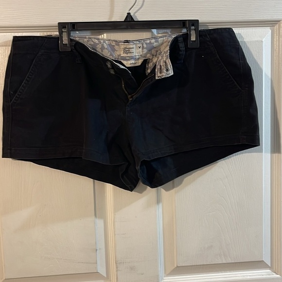 American Eagle Outfitters Women's Dark Blue High Waist Shorts - Picture 2 of 6